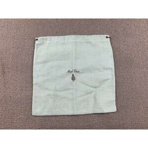 Mark Cross Dust Bag Unisex Blue Logo Print Drawstring Storage Pouch Accessory